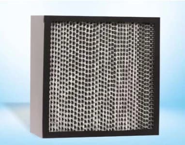 Absolute HEPA filter with micro glass fibre media and separators