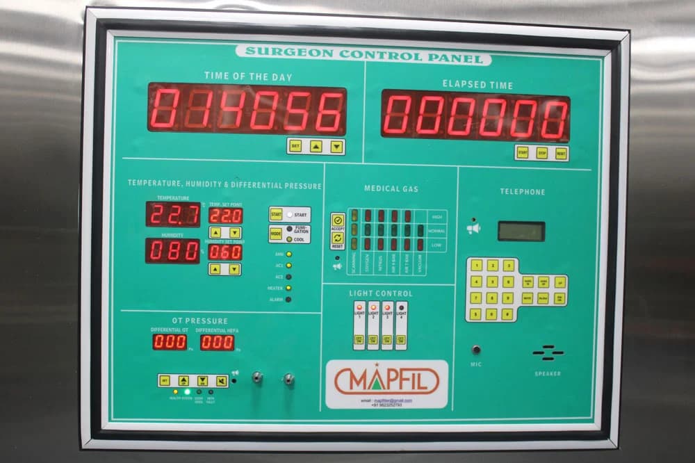 Electric control panel for an air handling unit